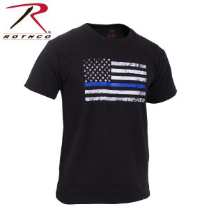 T-Shirt YOUTH/Thin Blue Line US Flag